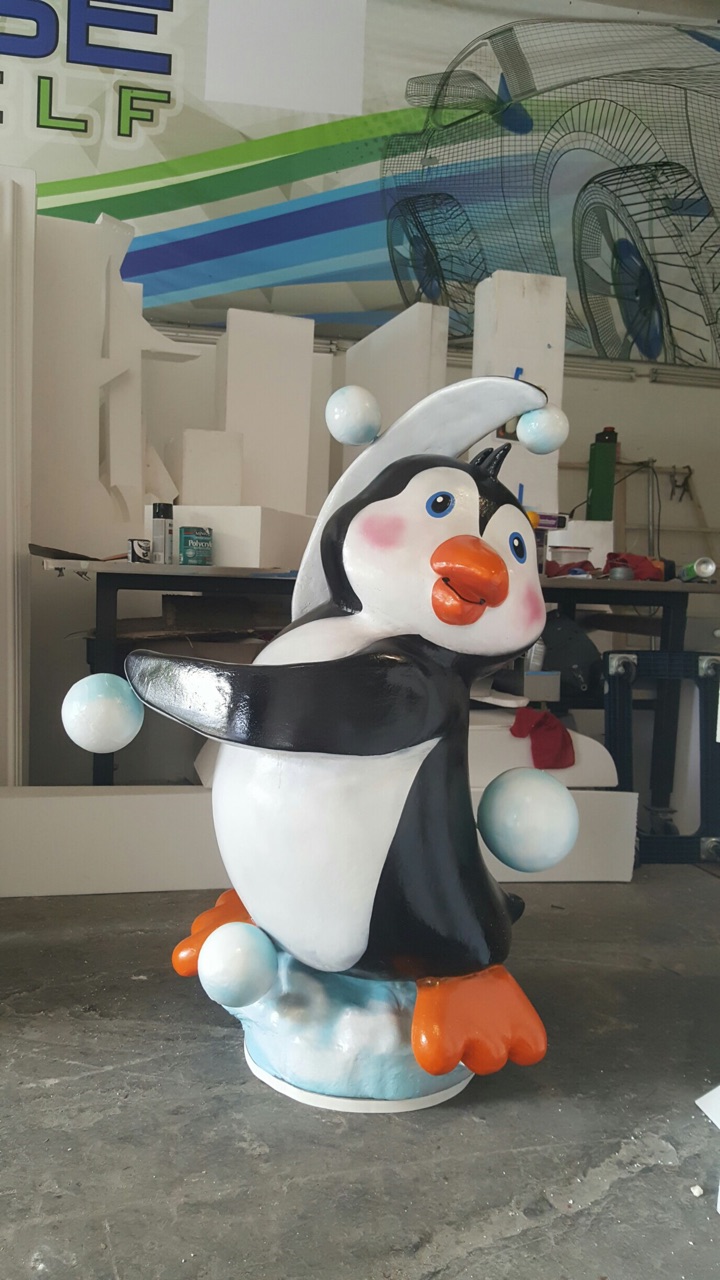 Custom 3D Foam Penguin Prop