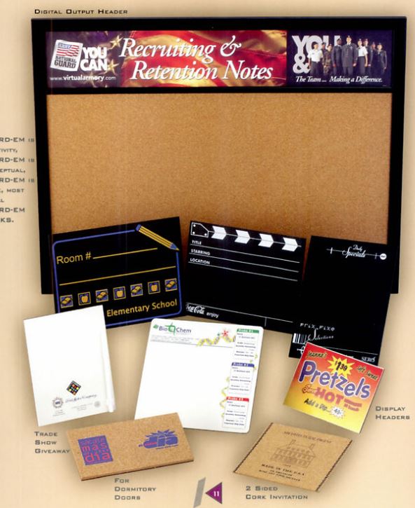 Custom Dry Erase Boards Promotional Items for Displays