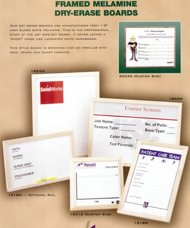 Custom Dry Erase Boards Promotional Items for Displays